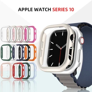 For iWatch 10 Apple Watch 42mm 46mm Hard PC Bumper Protective Cover Frame Cases - Picture 1 of 23