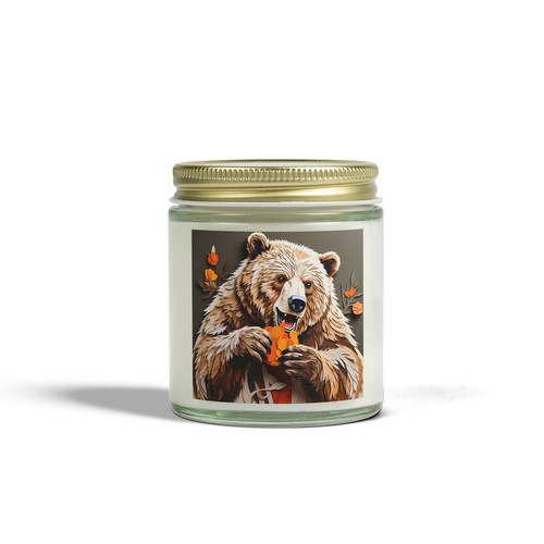 Cozy Autumn Bear Candle – Woodland Fragrance & Seasonal Home Decor