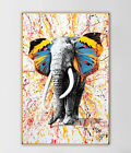 Abstract Graffiti Elephant Painting Print Wall Art Decor Canvas Poster