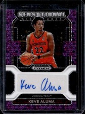 2022-23 Panini Prizm Draft Keve Aluma Purple Circles Sensational Auto #3/50