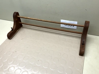 Vintage Solid Wood Towel Rack or Hat Shelf - Image 1 of 4