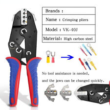 9" Ratcheting Crimping Pliers Quick Change Pliers Multifunctional Crimping Kit