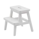 1 Set Miniature  Step Stool -Layer Sit Chair Holding Stool White V4K56548