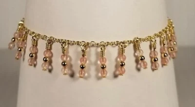 Pulsera Cuarzo Rosa y Cuentas 14/20 GF Foto 1 de 2