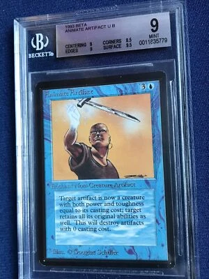 MTG BETA Animate Artiface U B 9.5,9,9 BGS 9 MINT (GEM surface) 1993 - Image 1 of 2
