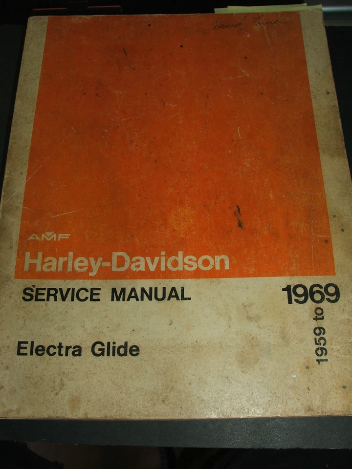 Harley-Davidson Electra Glide 1959-1969 libro manual de servicio de motocicleta Foto 1 de 3