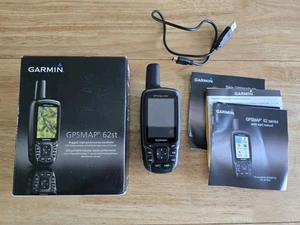 GARMIN GPSMAP 62st Handheld GPS Navigator With Box And Cable Tested Bundle - Picture 1 of 15