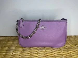 Coach Nolita 19 lila Leder - EUC - Nickel Kettenriemen - Bild 1 von 8