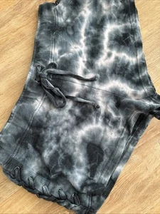 Pantalones Cortos Azul Tie Dye Botín Talla XL CON CORDONES LATERALES Algodón Cordón Playa Verano - Imagen 1 de 11