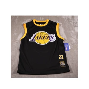 Los Angeles Lakers Jersey Mens Medium Black Gold NBA Basketball LeBron James 23 - Picture 1 of 11