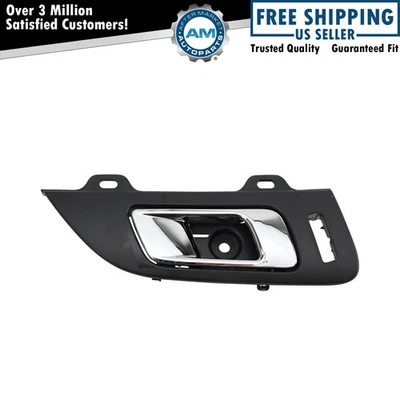 Manija de puerta interior delantera derecha cromada y negra para Lincoln MKT 2010-2016 Foto 1 de 4
