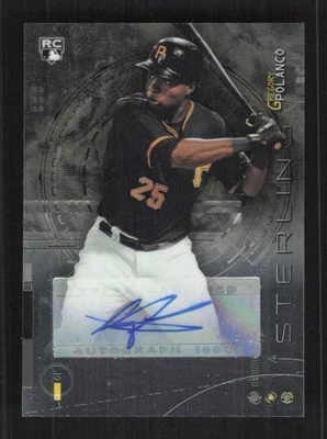Autógrafos de novato Gregory Polanco 2014 Bowman Sterling automáticos #BSRA-GP Foto 1 de 3