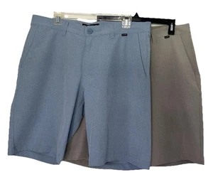 2 Stück Travis Matthew Golf Tech Chino Shorts 8" blau hellbraun Größe 35 - Bild 1 von 19