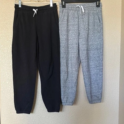 Детские тренировочные штаны 2 шт. черные и серые - Изображение 1 из 4