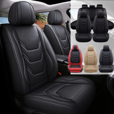 For Nissan Full Set Car Seat Covers 5-Seats Front & Rear Protectors Renew Cover - Изображение 1 из 4
