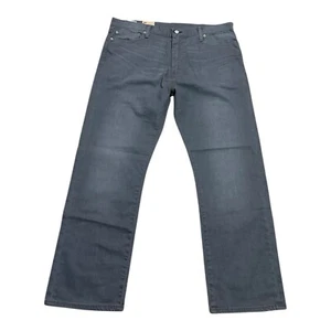 Levis 504 Regular Straight Fit Jeans Men Size 40x30 Gray Stretch NWT - Picture 1 of 12