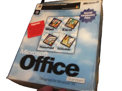 MICROSOFT WINDOWS OFFICE STD 95 UPG VINTAGE SOFTWARE 3.5" DISKS LAST ONE QTY-1 - Image 1 of 4