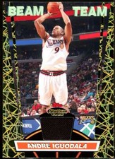 Andre Iguodala Card 2007-08 Stadium Club Beam Team Relics Gold #AIG 