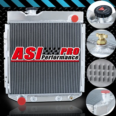 Radiador de aluminio de 3 filas para Ford Mustang 1965-66 1960-65 Falcon Mercury Comet V8 Foto 1 de 4