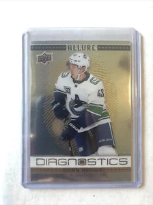 20-21 Upper Deck Allure Quinn Hughes Diagnostics Vancouver Canucks - Picture 1 of 2