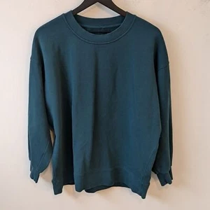 Lululemon Women's Teal Perfectly Oversized Crew Athletic Sweatshirt Size 8? - Picture 1 of 5