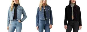 Giacca Levi's donna camionista denim 1 - Foto 1 di 8