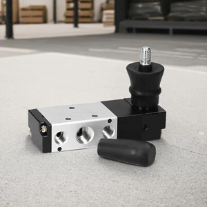 4H230C-08 1/4" PT 5-Wege 3 Positionen Luft Handhebelbetätigtes Ventil PneumatischpU - Bild 1 von 10