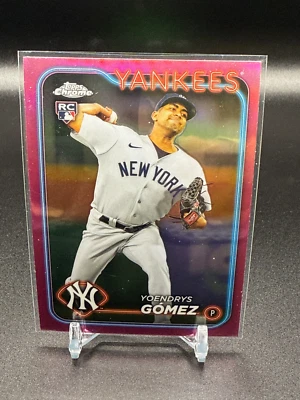 2024 Topps Chrome Baseball - Yoendrys Gomez RC Pink Parallel - Yankees #160🔥 - Image 1 of 2