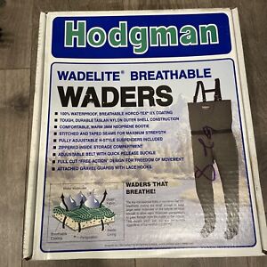 Hodgman Wadelite Breathable Waders Size Large Style 13601 Green New in Box.