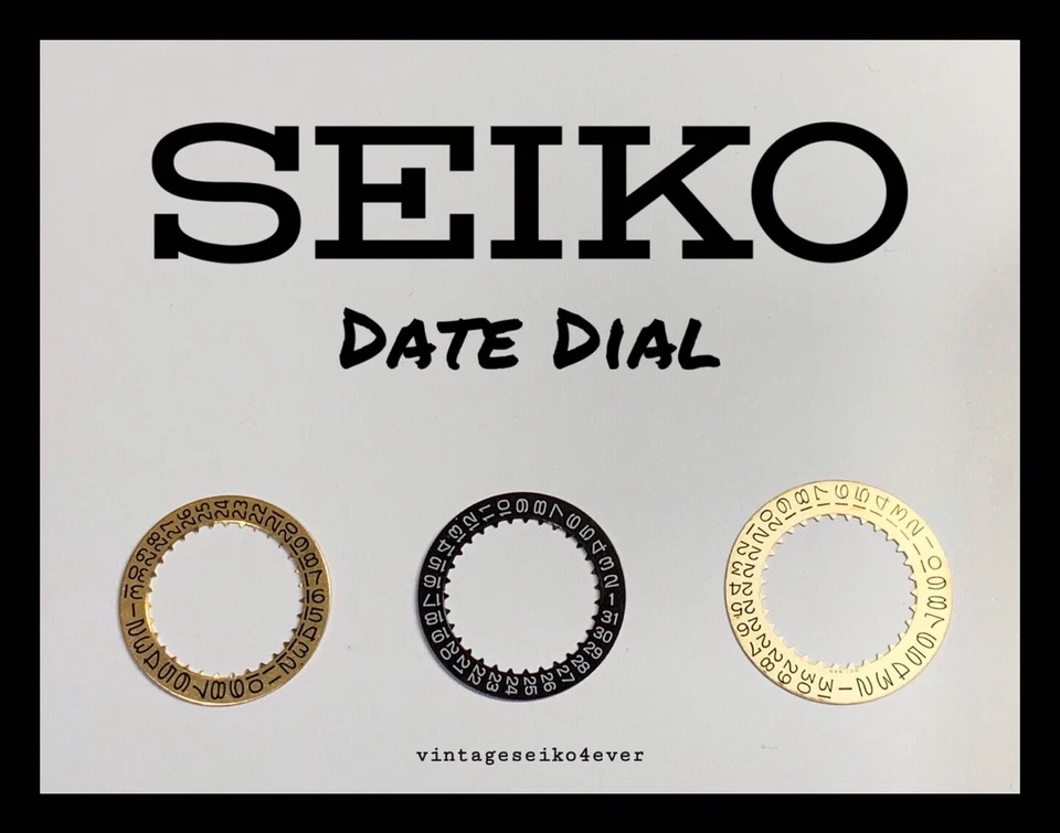 NOS GENUINE SEIKO DATE WHEEL PART NUMBER 801 xxx ALL MODELS ON LIST - Image 1 of 1