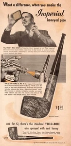 1942 Imperial Honeyed Formula Spray Pipe Yello - Bole Print Ad 4x11" - Picture 1 of 5
