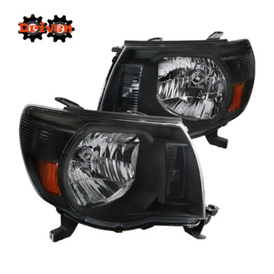 05-11 Faros Tacoma negros con reflectores ámbar estilo OE cabina cuádruple única TRD CG Foto 1 de 3