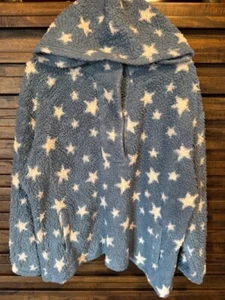 Koolaburra By UGG Women’s Blue White Stars Sherpa 1/4 Button Up size 2XL 2X - Picture 1 of 13