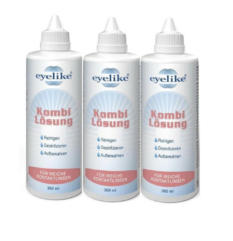 eyelike Kombi-Lösung 3x 360ml Kontaktlinsen