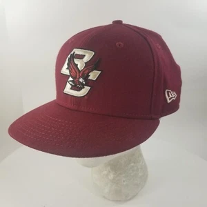 Boston College Eagles Wool Hat New Era Maroon Cap Fitted 7 1/8 - Picture 1 of 9