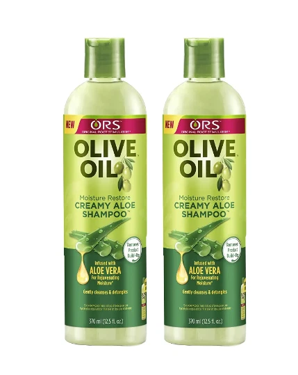 ORS Organic Root Stimulator Olive Oil Creamy Aloe Shampoo 370ml 12.5oz Pack of 2