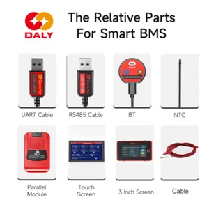 Daly BMS Zubehörkabel/BT Modul/RS485/UART/LCD Bildschirm/Parallelmodul Set - Bild 1 von 22