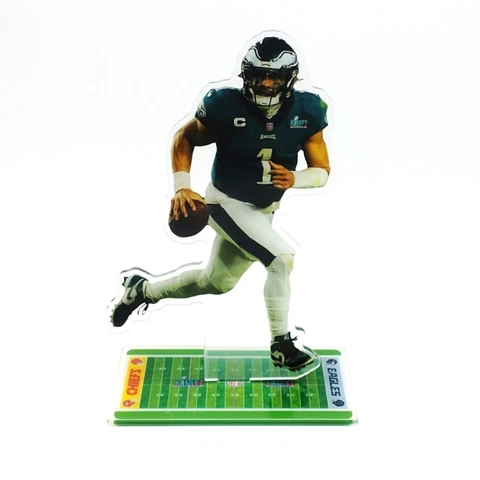 Jalen Hurts Figure - Philadelphia Eagles #1 Passing the Ball in Super Bowl Cover
