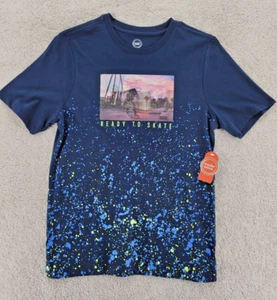 Wonder Nation Boys 3D graphics Ready To Skate T-Shirt Multicolor Navy XL NWT - Picture 1 of 7