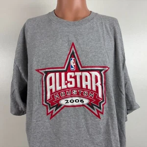 Vintage NBA All Star Game T Shirt Mens Size 2XL Grey Houston Basketball 2006 - Picture 1 of 4