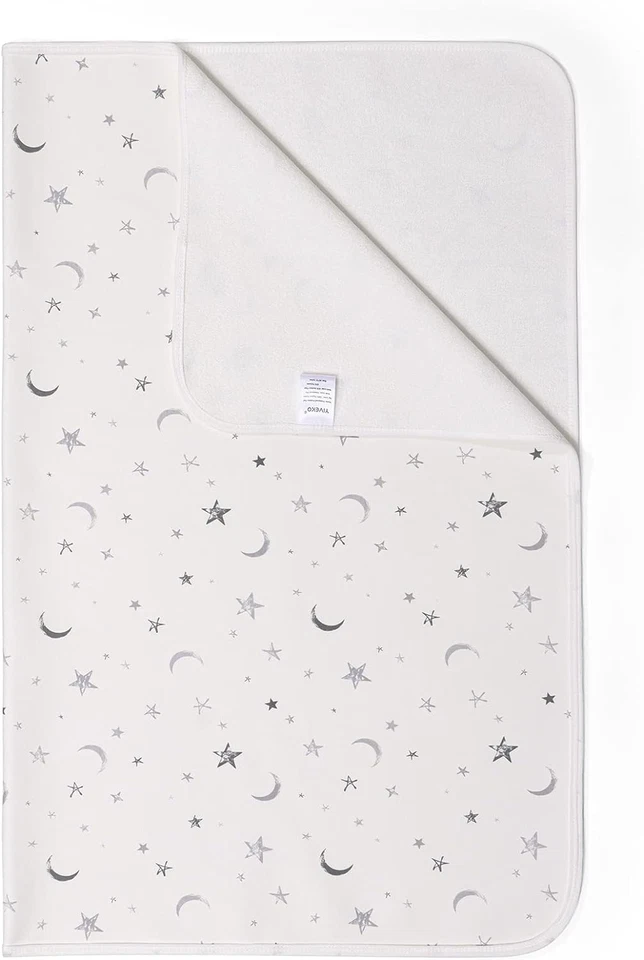 Baby Waterproof Bed Pad Washable Mattress Pad Reusable Underpads Bed-White Star - Image 1 of 1