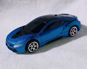 BMW i8 SPORTS CAR BLUE METALLIC 1:64 MOTOR MAX VERY NICE CAR LOOSE SEE PHOTOS - Picture 1 of 15