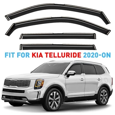 Protectores de lluvia viseras de ventilación para Kia Telluride 2020-2025 Foto 1 de 4