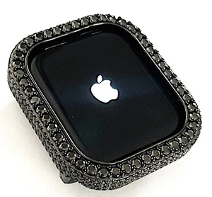Serie 10 46mm14k Oro Negro Laboratorio Diamante Apple Watch Estuche Apple Watch Cubierta - Imagen 1 de 7