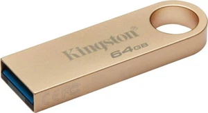 Kingston 64GB DataTraveler SE9 G3 Memory Pen, USB 3.2 Gen1 Type-A, Metal Gold... - Picture 1 of 4