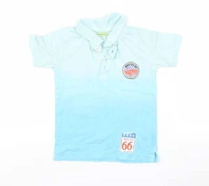 BHS Boys Blue 100% Cotton Basic Polo Size 2-3 Years Collared - Picture 1 of 12