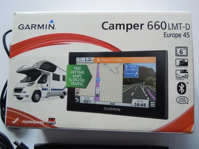 Garmin Camper 660 LM,LKW,Camper,PKW Navi,Europa Karte,Bluetooh.TMC. - Bild 1 von 3