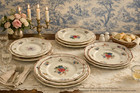 12 Assiettes Sarreguemines Agreste Vintage Faïence  Française pour table de 4 P.