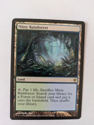Misty Rainforest Zendikar MTG NM Free shipping with tracking - Image 1 of 2