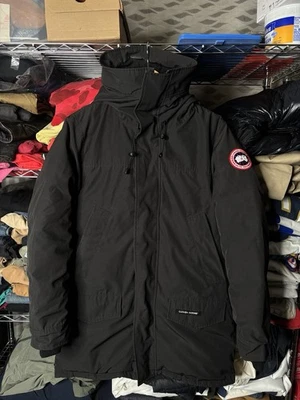 Canada Goose Masculino Langford Parka Fusion Fit Heritage Tamanho M Preto Noir 2062MA - Imagem 1 de 4